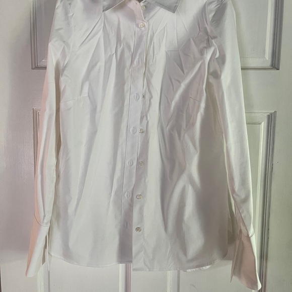 Banana Republic White Riley II Tailored Shirt - Size 10 - Picture 5 of 7